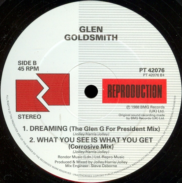 Glen Goldsmith - What You See Is What You Get | RCA (PT 42076) - 4