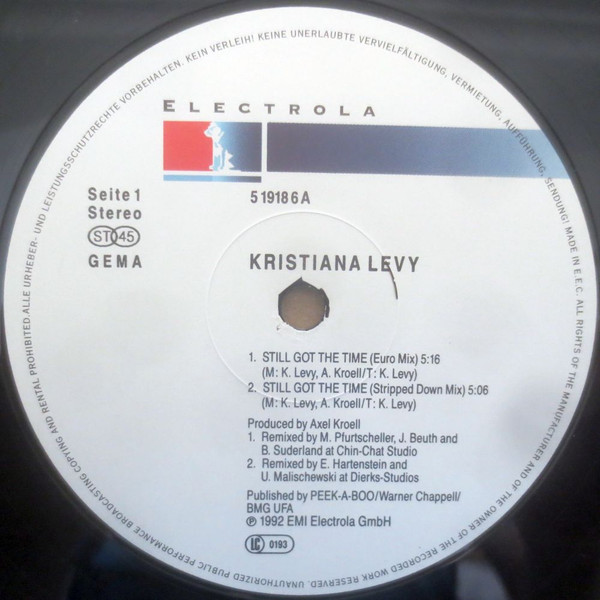 Kristiana Levy - Still Got The Time | Electrola (51918 6) - main Kristiana Levy - Still Got The Time | Electrola (51918 6) - main