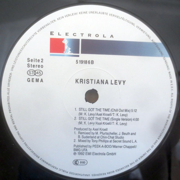 Kristiana Levy - Still Got The Time | Electrola (51918 6) - 2 Kristiana Levy - Still Got The Time | Electrola (51918 6) - 2