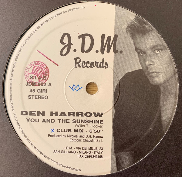 Den Harrow - You And The Sunshine | JDM Records (JDM 902) - 2 Den Harrow - You And The Sunshine | JDM Records (JDM 902) - 2