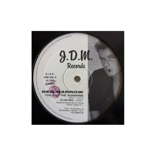 Den Harrow - You And The Sunshine | JDM Records (JDM 902) - main Den Harrow - You And The Sunshine | JDM Records (JDM 902) - main