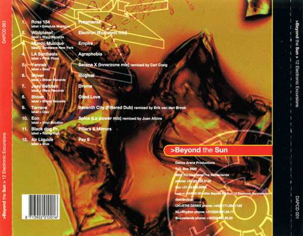 Various - Beyond The Sun (12 Electronic Excursions) | Dance Arena Productions (DAP) (DAPCD 001) - 2