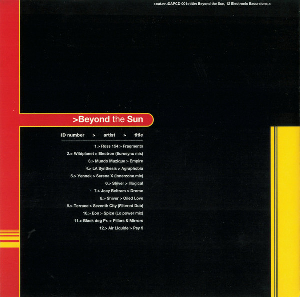 Various - Beyond The Sun (12 Electronic Excursions) | Dance Arena Productions (DAP) (DAPCD 001) - 4