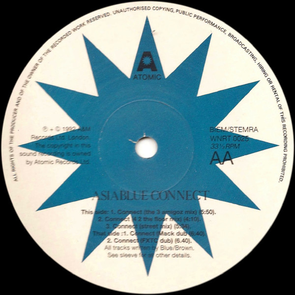 Asia Blue - Connect | Atomic Records (WNRT 0025) - 3 Asia Blue - Connect | Atomic Records (WNRT 0025) - 3