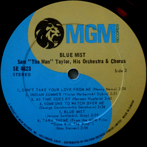 Sam (The Man) Taylor - Blue Mist | MGM Records (SE-4623) - 4 Sam (The Man) Taylor - Blue Mist | MGM Records (SE-4623) - 4