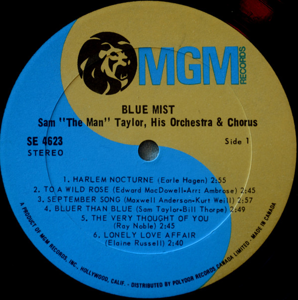 Sam (The Man) Taylor - Blue Mist | MGM Records (SE-4623) - 3 Sam (The Man) Taylor - Blue Mist | MGM Records (SE-4623) - 3