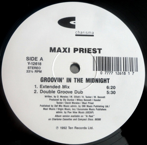 Maxi Priest - Groovin' In The Midnight | Charisma (Y-12618)