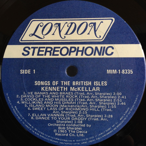 Kenneth McKellar - Songs Of The British Isles | London Records (MIM-1-8335) - 3 Kenneth McKellar - Songs Of The British Isles | London Records (MIM-1-8335) - 3