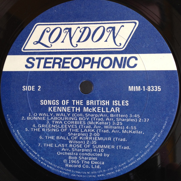 Kenneth McKellar - Songs Of The British Isles | London Records (MIM-1-8335) - 4 Kenneth McKellar - Songs Of The British Isles | London Records (MIM-1-8335) - 4