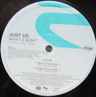 Just Us - What A Night | Rise (RISE 137) - 2 Just Us - What A Night | Rise (RISE 137) - 2