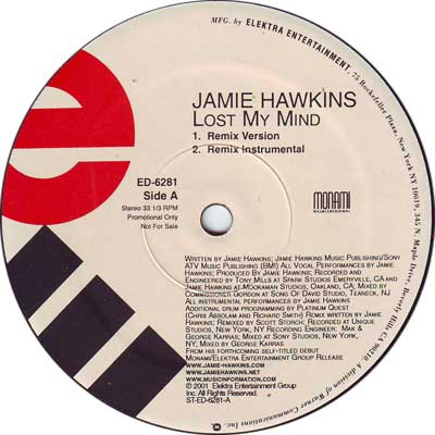 Jamie Hawkins - Lost My Mind | Elektra (ED-6281)