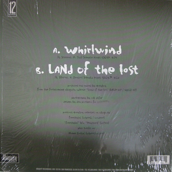 Greyboy - Whirlwind / Land Of The Lost | Ubiquity (UR12 006) - 2