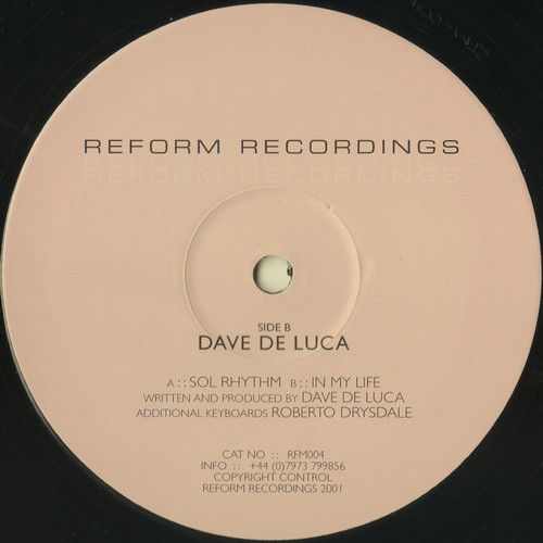 Dave de Luca - Sol Rhythm | Reform Recordings (RFM004) - main
