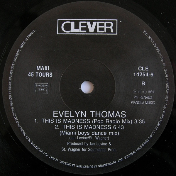 Evelyn Thomas - This Is Madness | Clever (CLE 14254-6) - 4 Evelyn Thomas - This Is Madness | Clever (CLE 14254-6) - 4