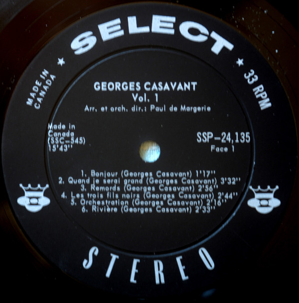 Georges Casavant - Vol.1 | Select (SSP-24.135) - 3