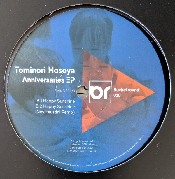 Tominori Hosoya - Anniversaries EP | Bucketround (Bucketround 010) - 2