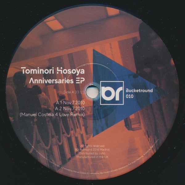 Tominori Hosoya - Anniversaries EP | Bucketround (Bucketround 010) - main