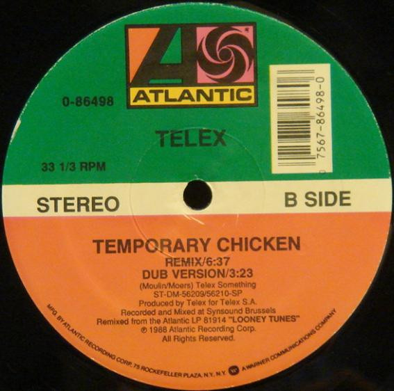 Telex - Temporary Chicken | Atlantic (0-86498) - 4