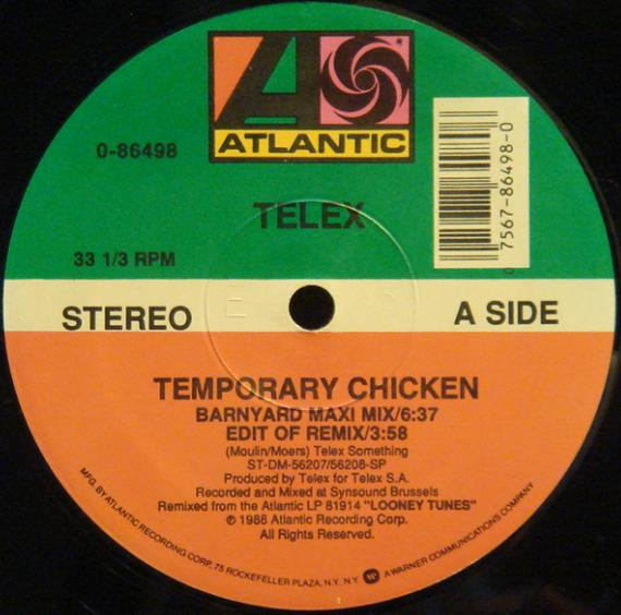 Telex - Temporary Chicken | Atlantic (0-86498) - 3