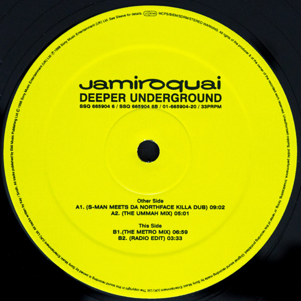 Jamiroquai - Deeper Underground | Sony Soho Square (SSQ 665904 6) - 4 Jamiroquai - Deeper Underground | Sony Soho Square (SSQ 665904 6) - 4