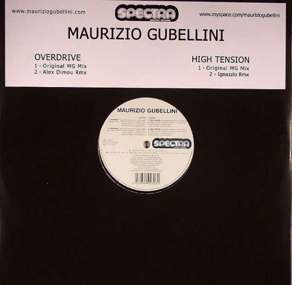 Maurizio Gubellini - Overdrive | Spectra Records (SPC 059) - main Maurizio Gubellini - Overdrive | Spectra Records (SPC 059) - main