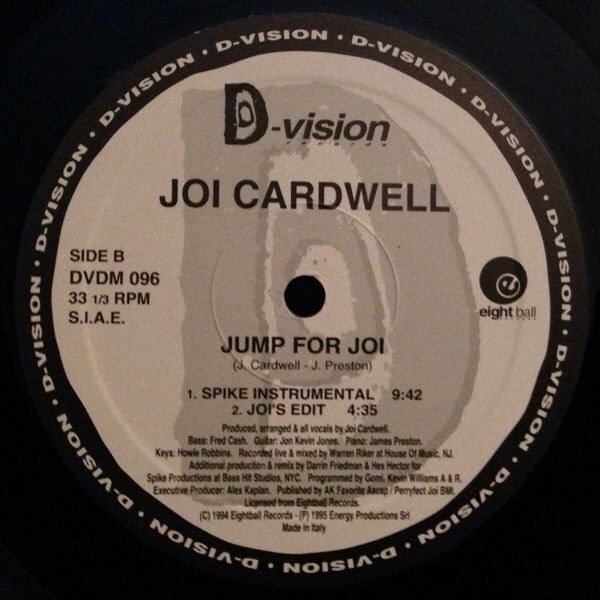 Joi Cardwell - Jump For Joi | D:vision Records (DVDM 096) - 4
