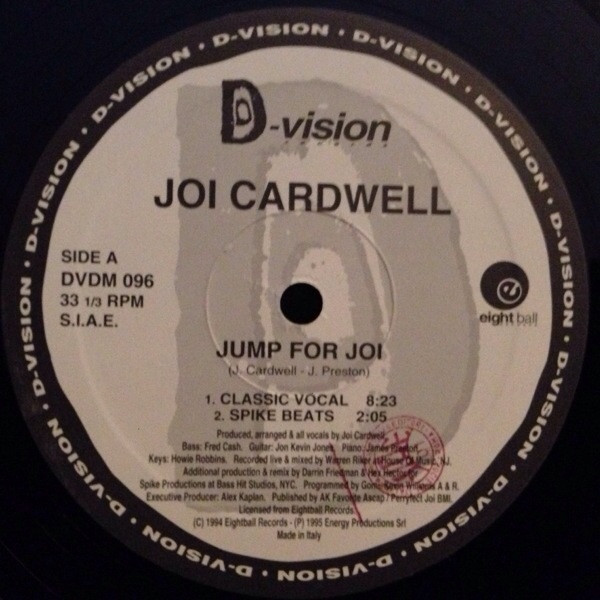 Joi Cardwell - Jump For Joi | D:vision Records (DVDM 096) - 3
