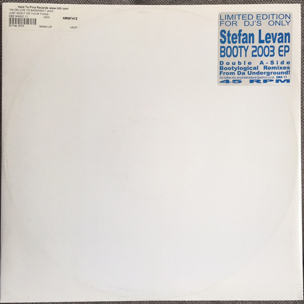 Various - Stefan Levan Booty 2003 EP | Dee Magic (DMA 11 DJ) - main