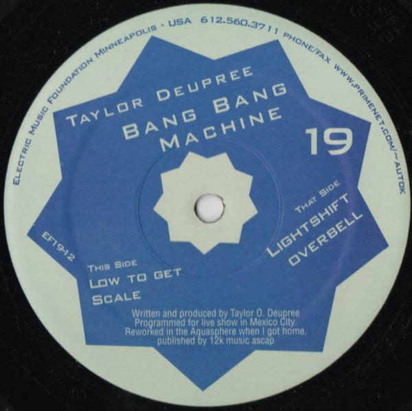 Taylor Deupree - Bang Bang Machine | Electric Music Foundation (EF19-12)