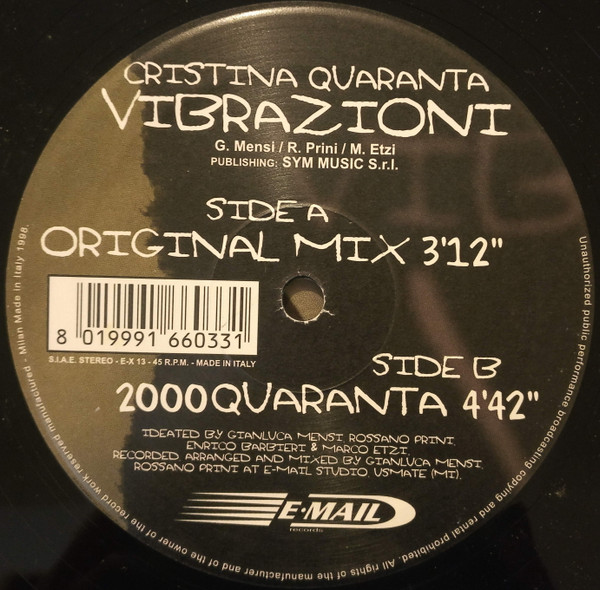 Cristina 40 - Vibrazioni | EX (E-X 13) - 4 Cristina 40 - Vibrazioni | EX (E-X 13) - 4