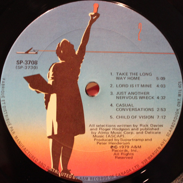 Supertramp - Breakfast In America | A&M Records (SP-3708) - 4 Supertramp - Breakfast In America | A&M Records (SP-3708) - 4