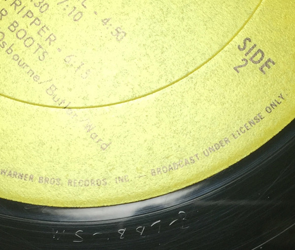 Black Sabbath - Paranoid | Warner Bros. Records (WS 1887) - 12 Black Sabbath - Paranoid | Warner Bros. Records (WS 1887) - 12