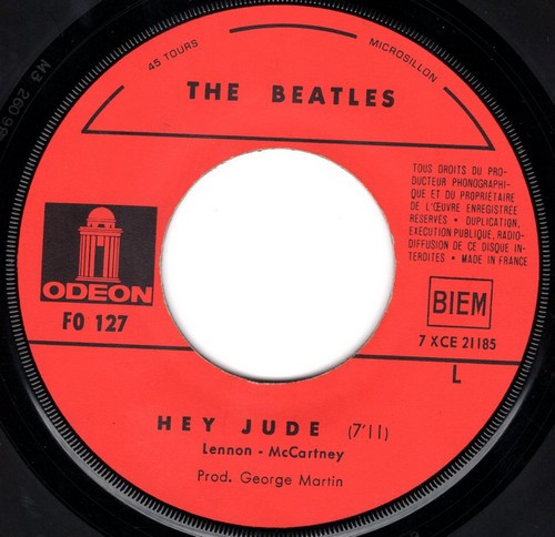 The Beatles - Hey Jude | Odeon (FO 127) - 3