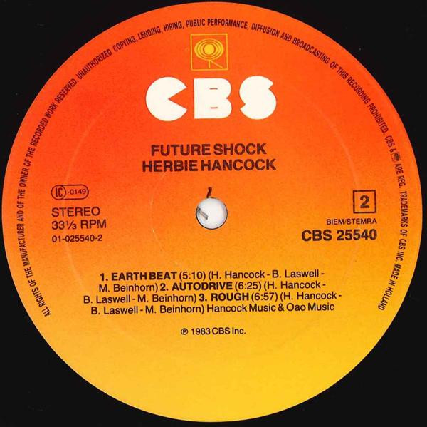 Herbie Hancock - Future Shock | CBS (CBS 25540) - 4 Herbie Hancock - Future Shock | CBS (CBS 25540) - 4