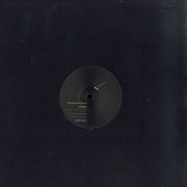 Milos Pavlovic - Tranzistor | Momentum (MOM004) - main
