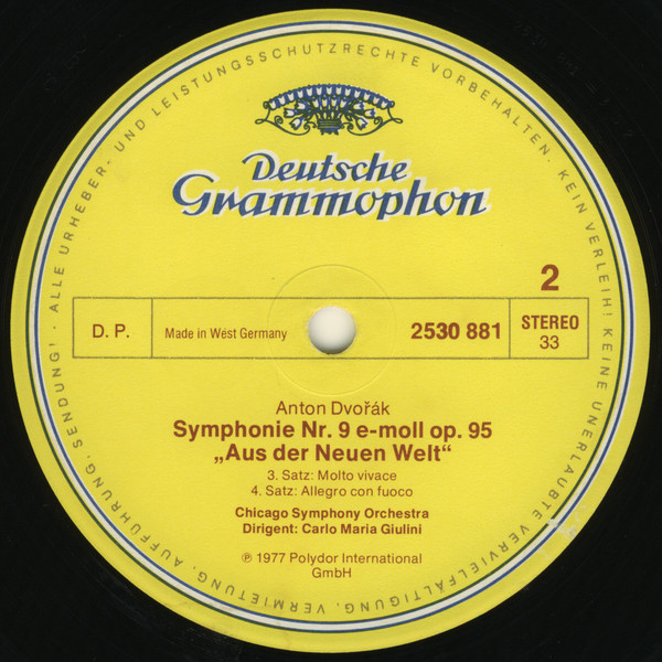 Symphonie Nr. 9 „Aus Der Neuen Welt“ = "From The New World"