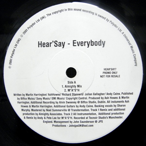 Hear'Say - Everybody | Polydor (HEAR'SAY7) - 2 Hear'Say - Everybody | Polydor (HEAR'SAY7) - 2