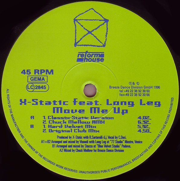 X-Static - Move Me Up | Reform House (Ref 001) - main X-Static - Move Me Up | Reform House (Ref 001) - main