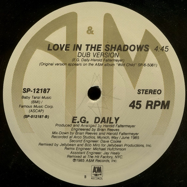 E.G. Daily - Love In The Shadows | A&M Records (SP-12187) - 4