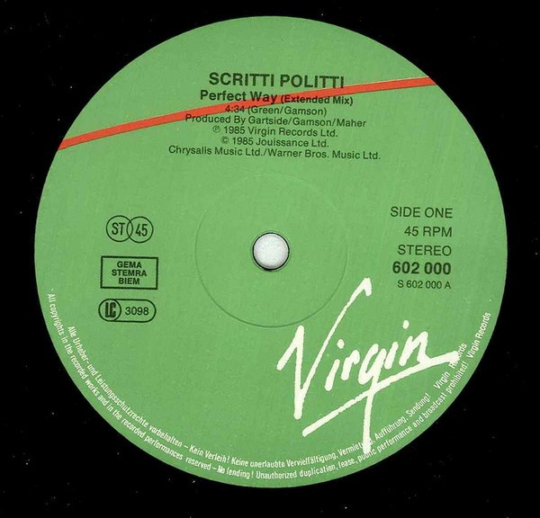 Scritti Politti - Perfect Way | Virgin (602000-213) - 3