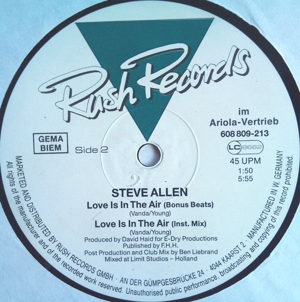 Steve Allen - Love Is In The Air | Rush Records (608 809-213) - 4