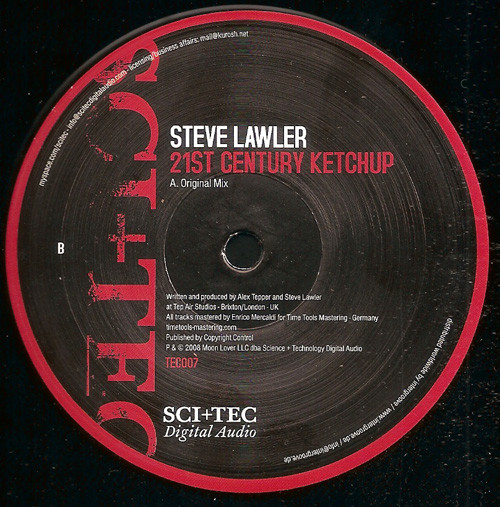 Steve Lawler - 21st Century Ketchup | SCI + TEC Digital Audio (TEC007) - 2 Steve Lawler - 21st Century Ketchup | SCI + TEC Digital Audio (TEC007) - 2