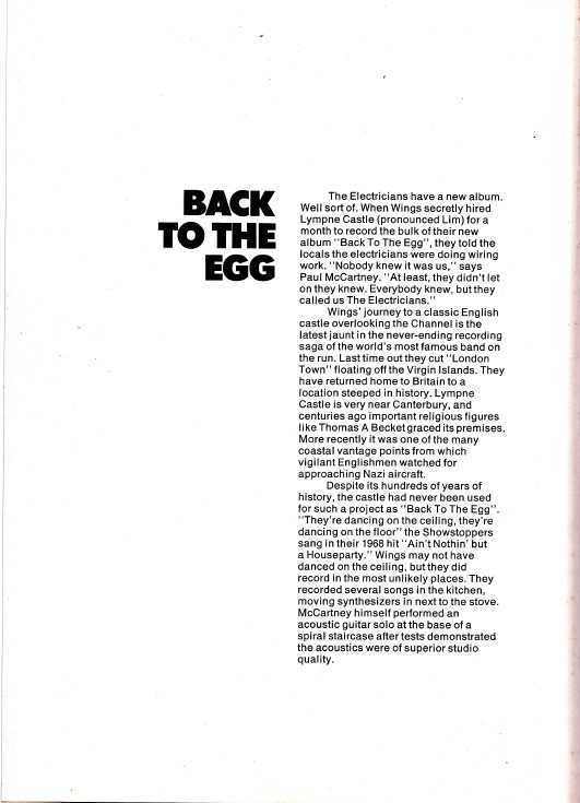 Back To The Egg