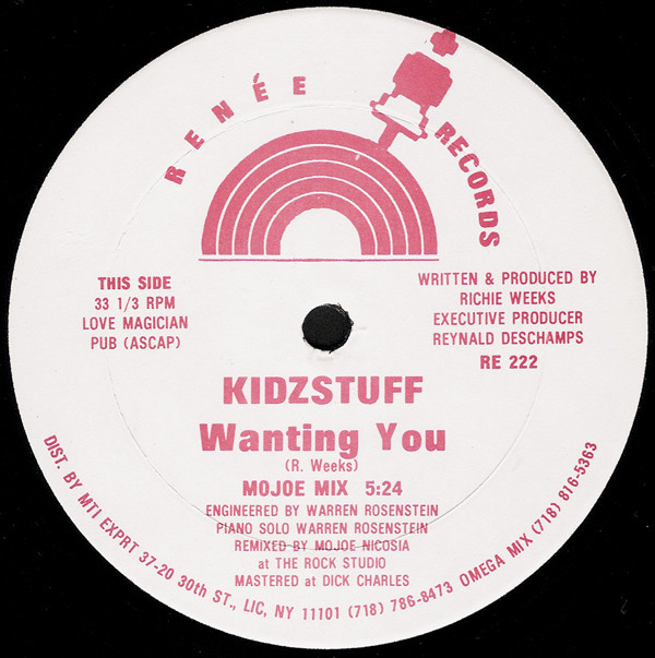 Kidzstuff - Wanting You | Renée Records (RE 222) - main