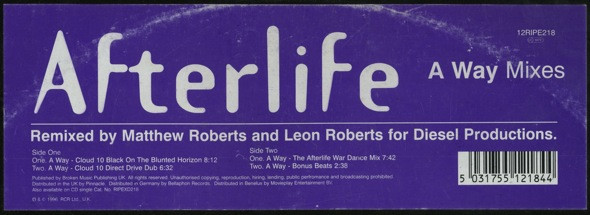 Afterlife - A Way Mixes | Ripe Recordings (12 RIPE 218)