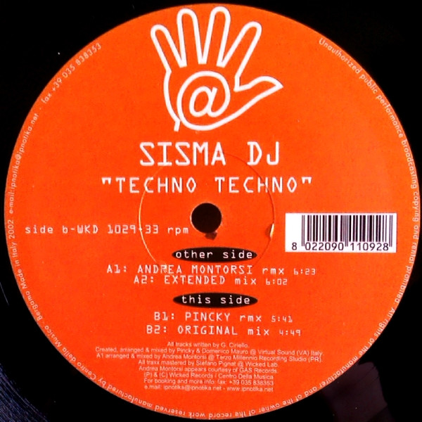 Sisma DJ - Techno Techno | Wicked Records (WKD 1029)