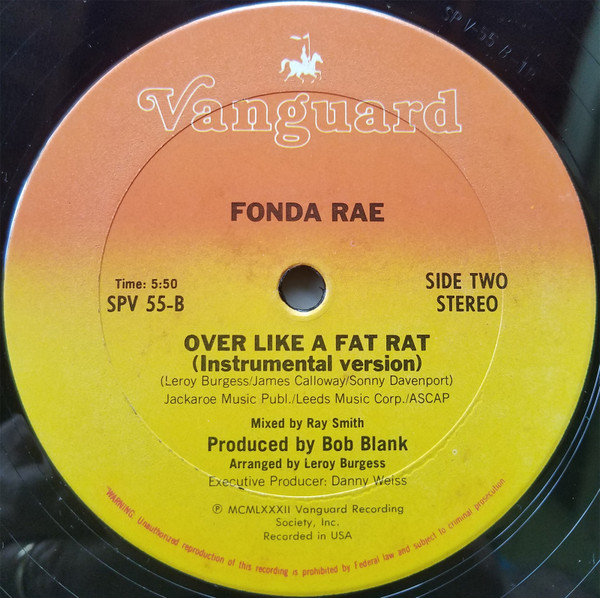 Fonda Rae - Over Like A Fat Rat | Vanguard (SPV 55) - 2