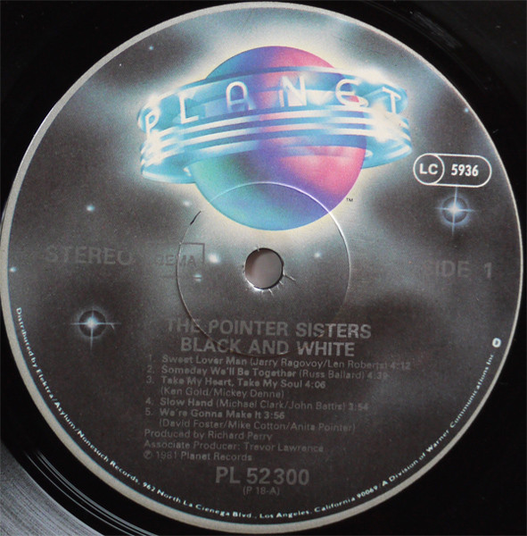 Pointer Sisters - Black & White | Planet (PL 52 300) - 3