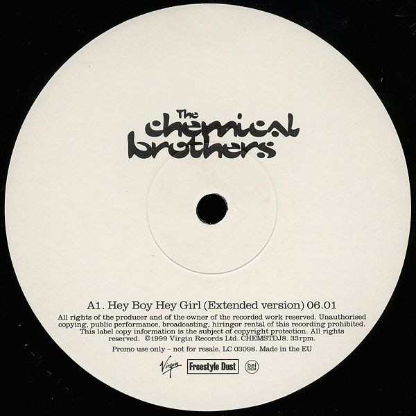 The Chemical Brothers - Hey Boy Hey Girl | Freestyle Dust (CHEMSTDJ8) - 3 The Chemical Brothers - Hey Boy Hey Girl | Freestyle Dust (CHEMSTDJ8) - 3