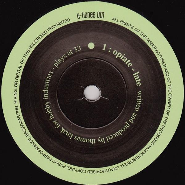 Various - Electric Tones : 1234 | Electric Tones (e-tones 001) - 3
